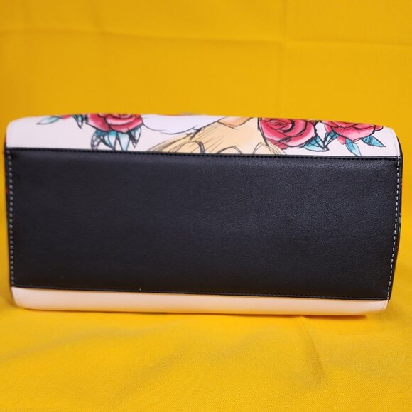 Loungefly Disney Princess Beauty And The Beast Belle Chip Holiday Satchel Bag - Picture 11 of 13